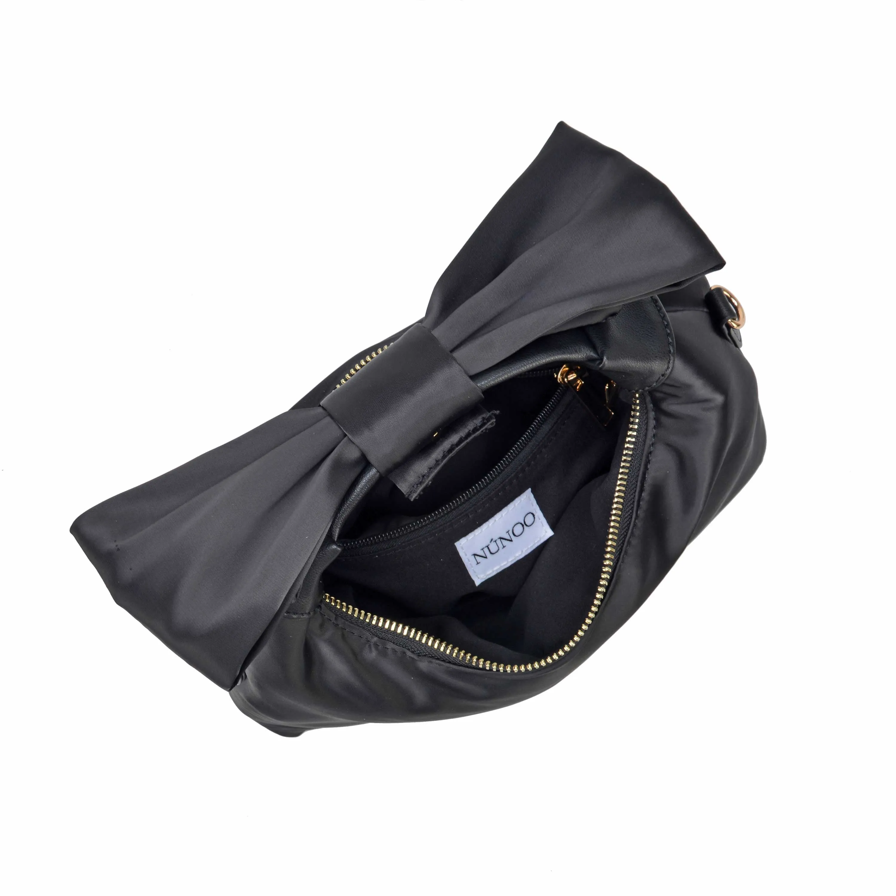 Dandy Bow Recycled Satin Black w. Gold sold by Nunoo Bags product image thumbnail 3