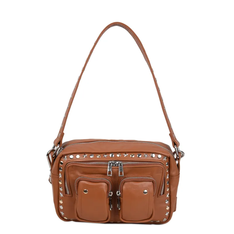 Ellie Studs Silky Cognac sold by Nunoo Bags
