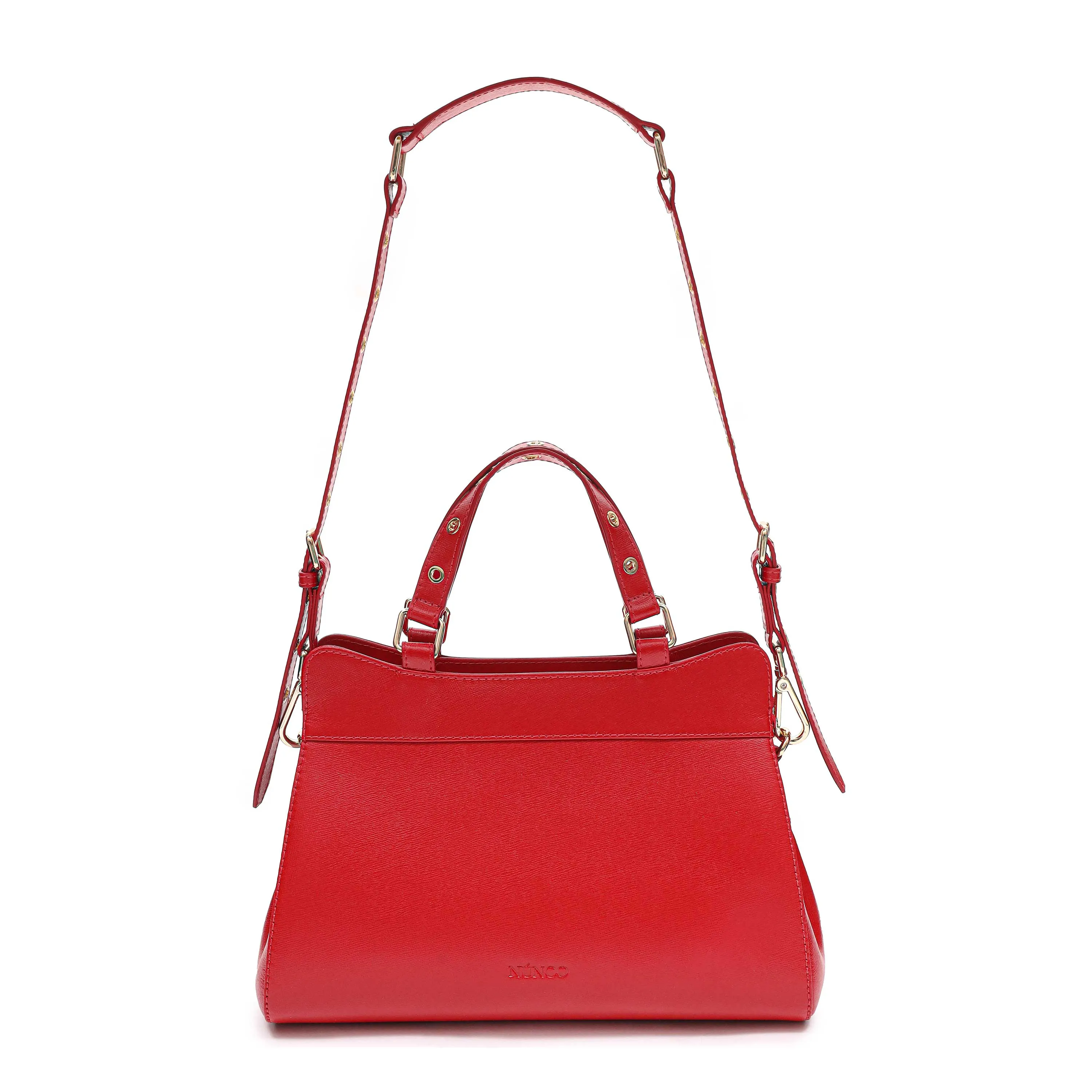 Cher 2 Florence Bright Red w. Gold sold by Nunoo Bags
