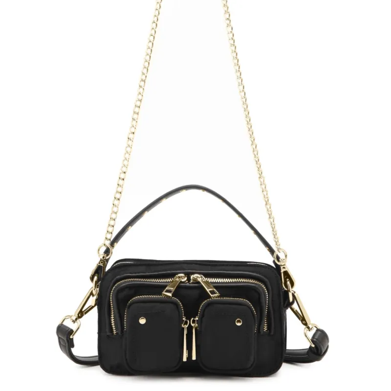 Helena Recycled Nylon Black w. Gold sold by Nunoo Bags