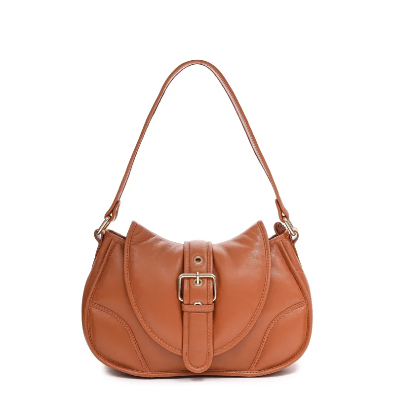 Maria Puffed Sheep Cognac w. Gold sold by Nunoo Bags