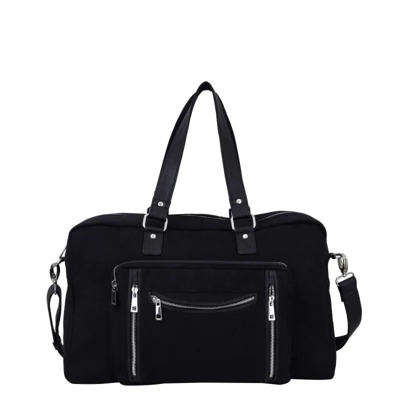 Camilla Recycled Canvas Black sold by Nunoo Bags