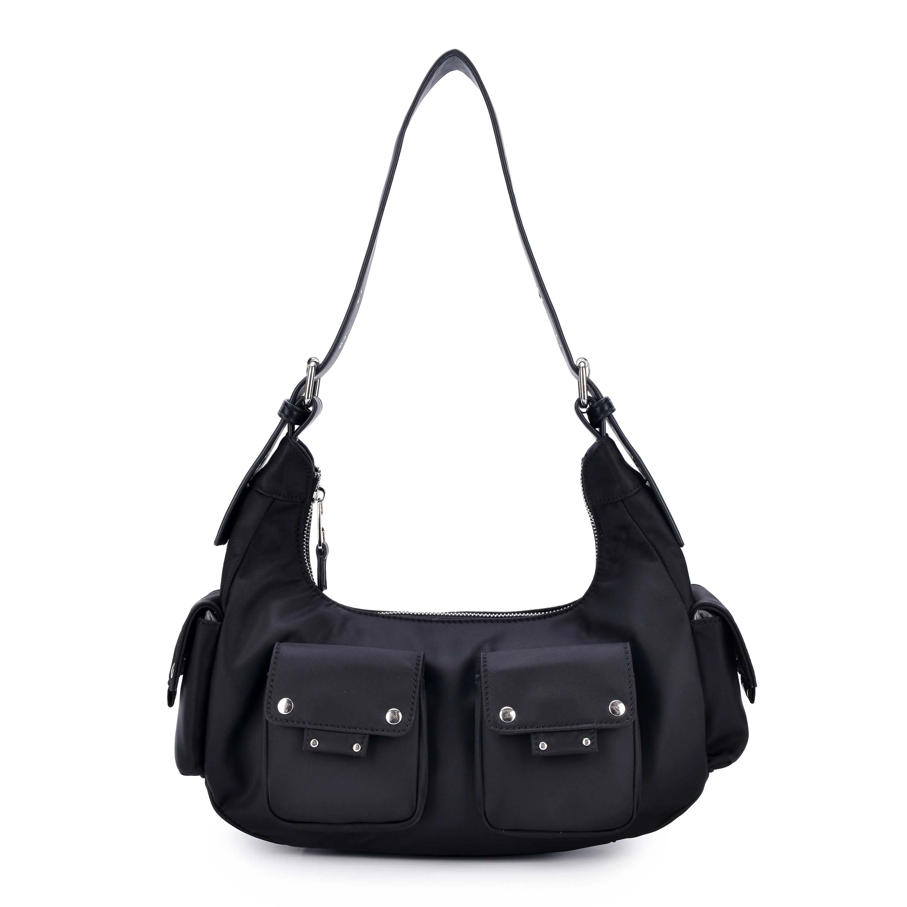 Sally recycled nylon Black sold by Nunoo Bags