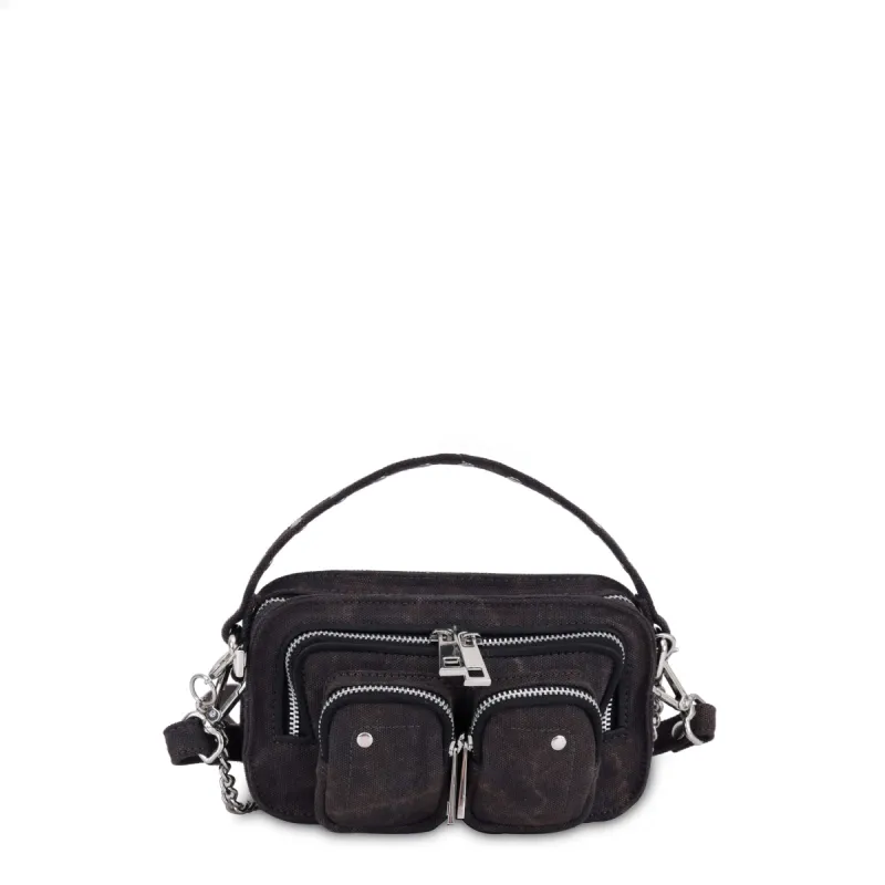 Helena recycled canvas washed black sold by Nunoo Bags