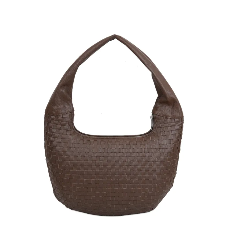 Small Gabi Braided Mountain Dark Brown sold by Nunoo Bags