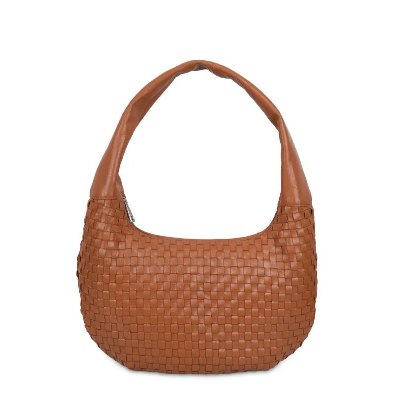 Small Gabi Braided Mountain Cognac sold by Nunoo Bags
