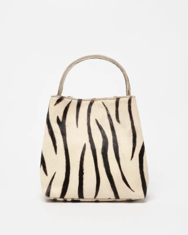 Small Chiara Brown Stripes Deluxe sold by Nunoo Bags