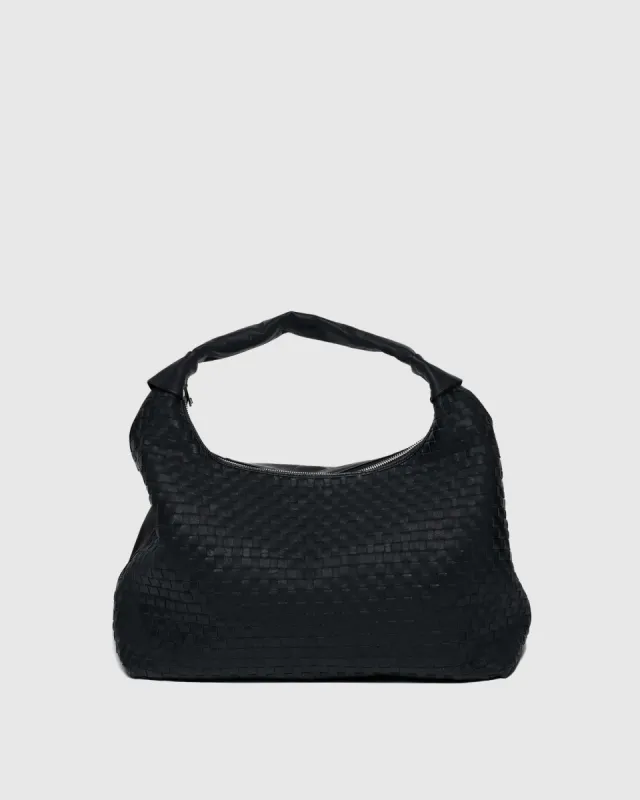 Maxi Dandy Braided Washed Black sold by Nunoo Bags