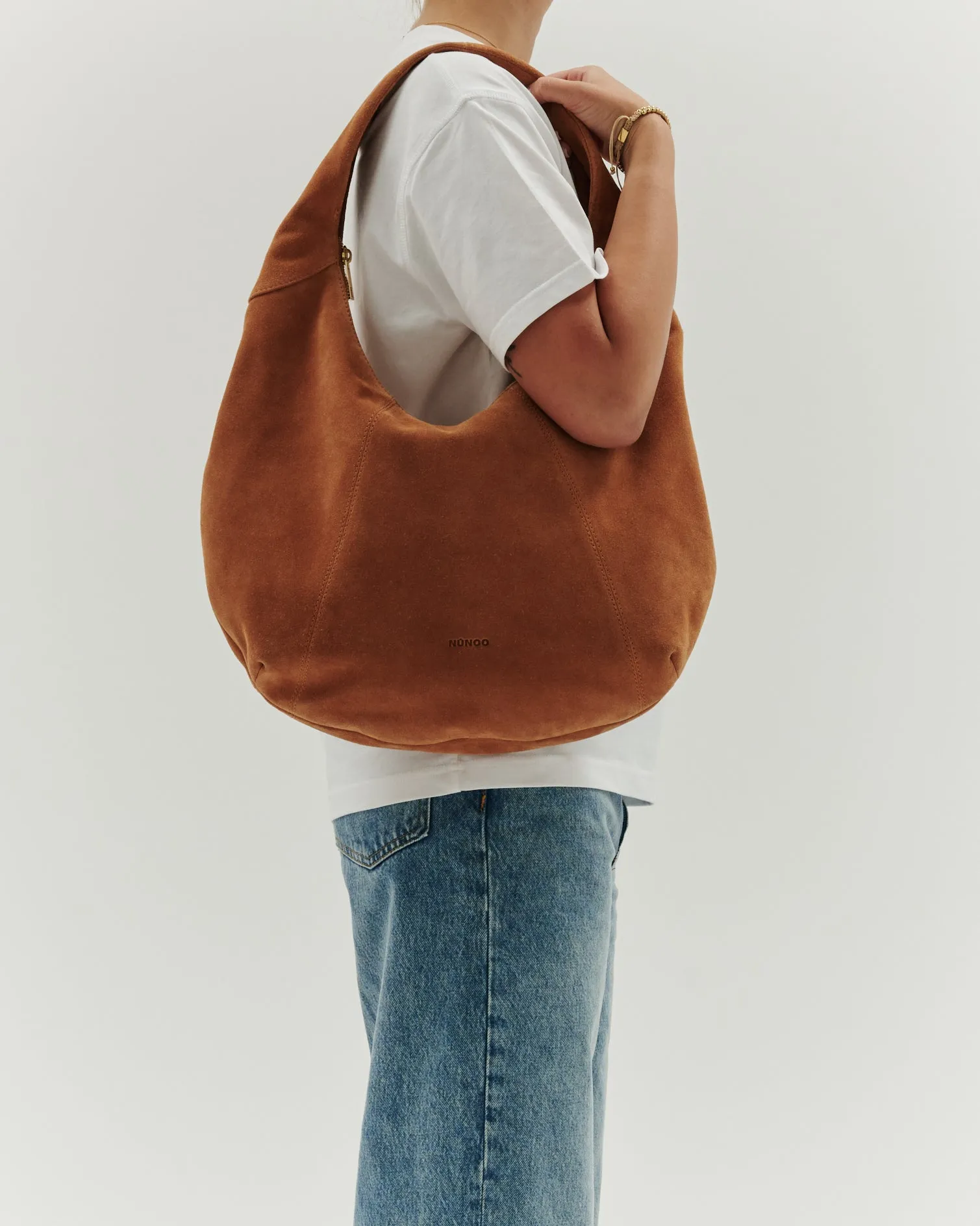 Gabi Suede Toffee w. Gold sold by Nunoo Bags product image thumbnail 2