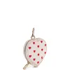 Heart Coin Pocket Florence White w. Gold sold by Nunoo Bags