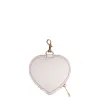 Heart Coin Pocket Florence White w. Gold sold by Nunoo Bags