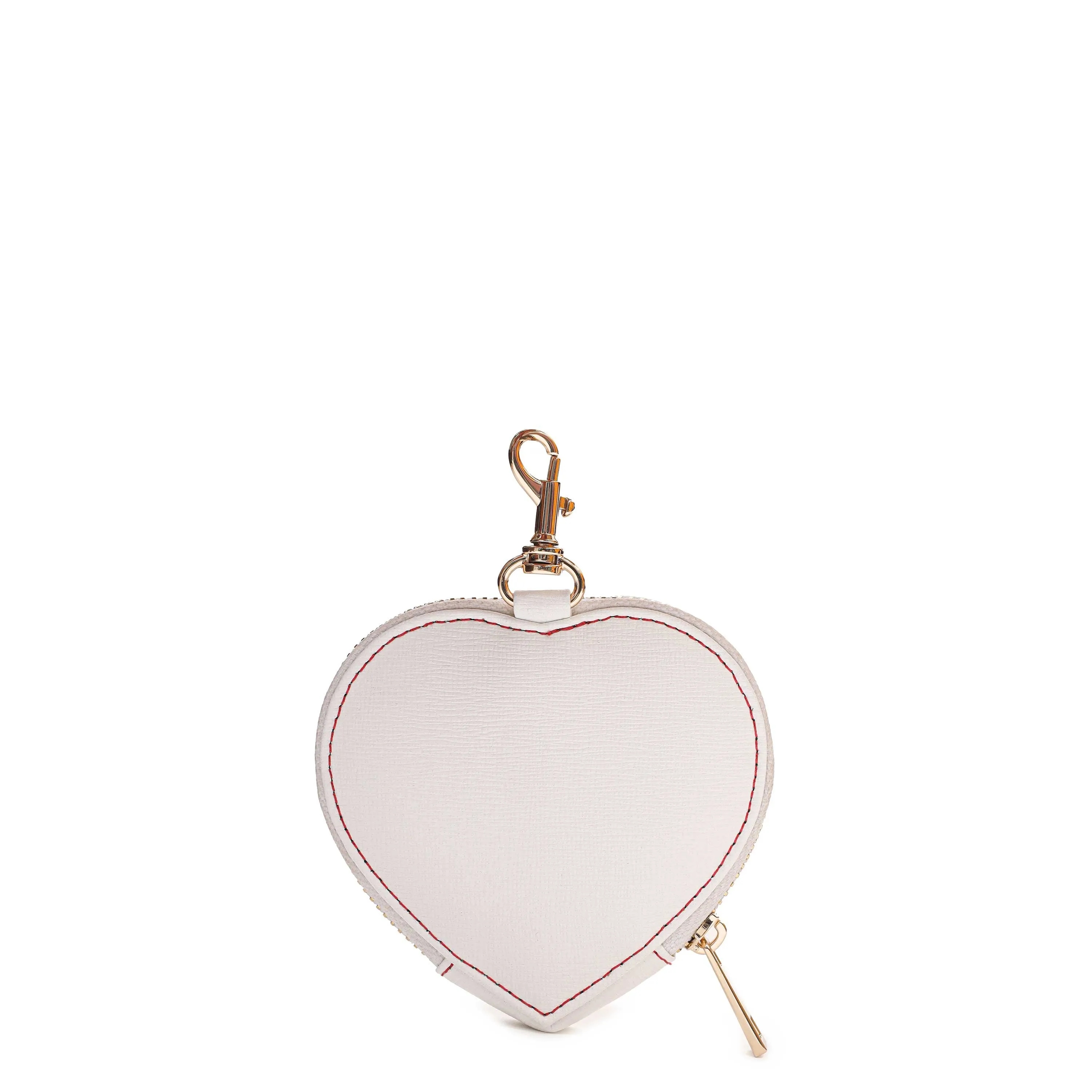 Heart Coin Pocket Florence White w. Gold sold by Nunoo Bags product image thumbnail 5