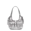 Small Alva Metallic Silver sold by Nunoo Bags