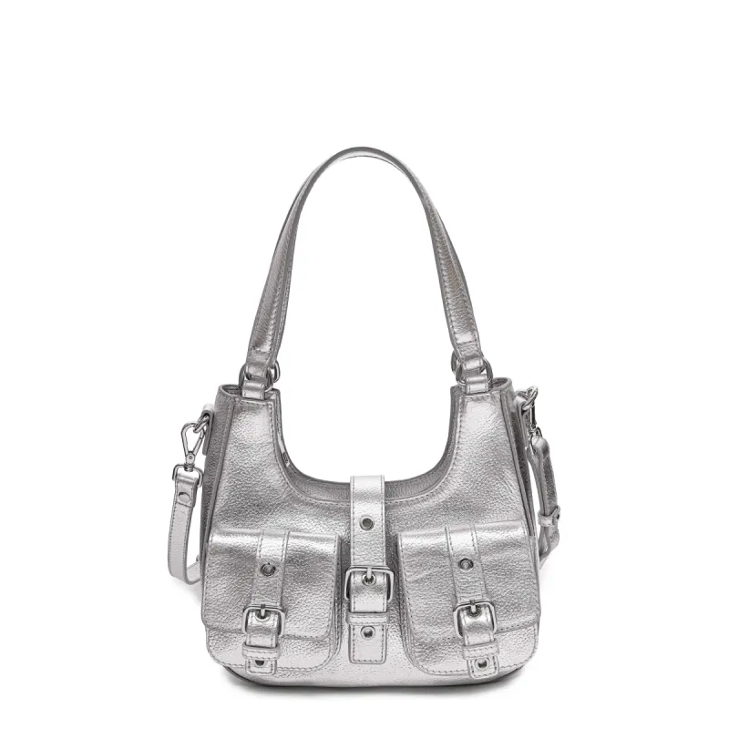 Small Alva Metallic Silver sold by Nunoo Bags