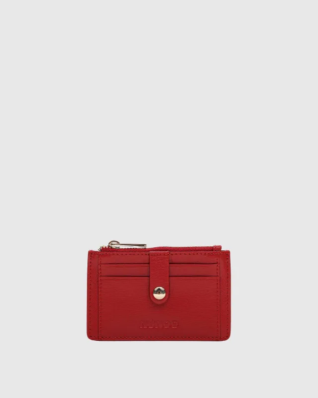 Pixie Buckle Florence Bright Red w. Gold made by Nunoo Bags