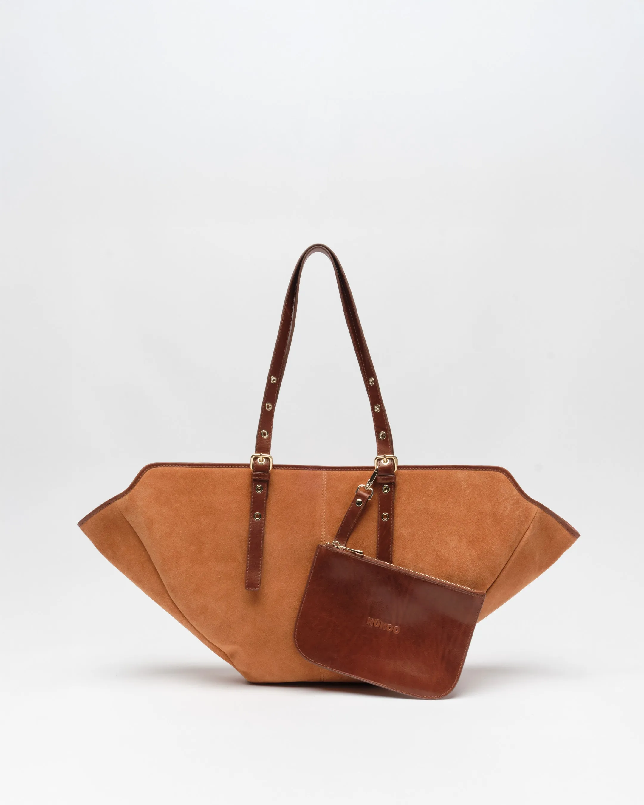Nora Suede Toffee w. Gold sold by Nunoo Bags product image thumbnail 4