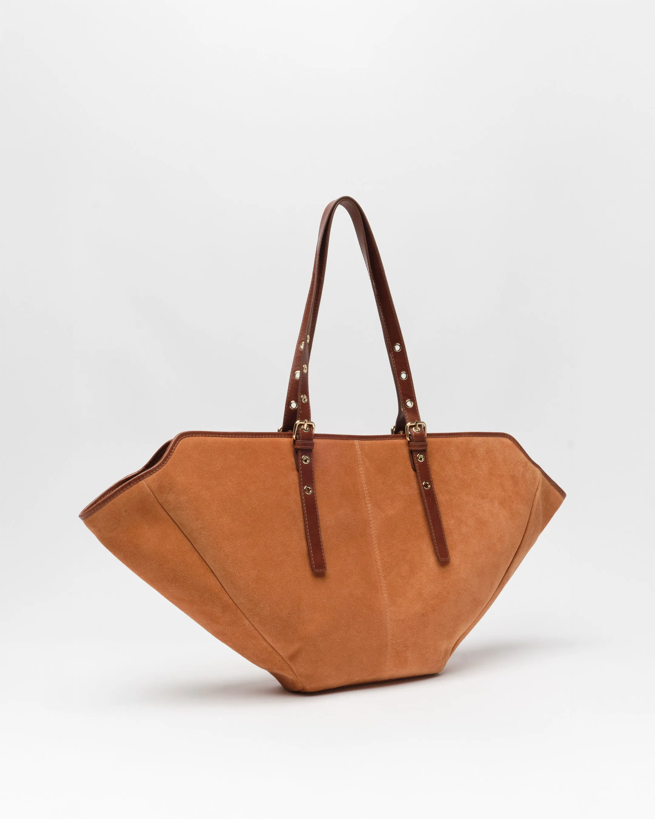 Nora Suede Toffee w. Gold sold by Nunoo Bags product image thumbnail 3