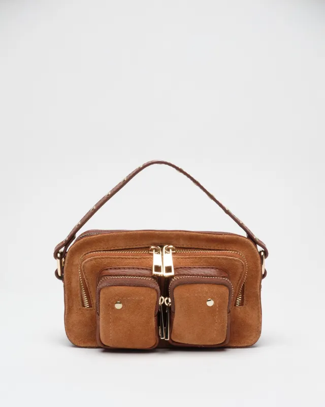 Helena Suede Toffee w. Gold sold by Nunoo Bags
