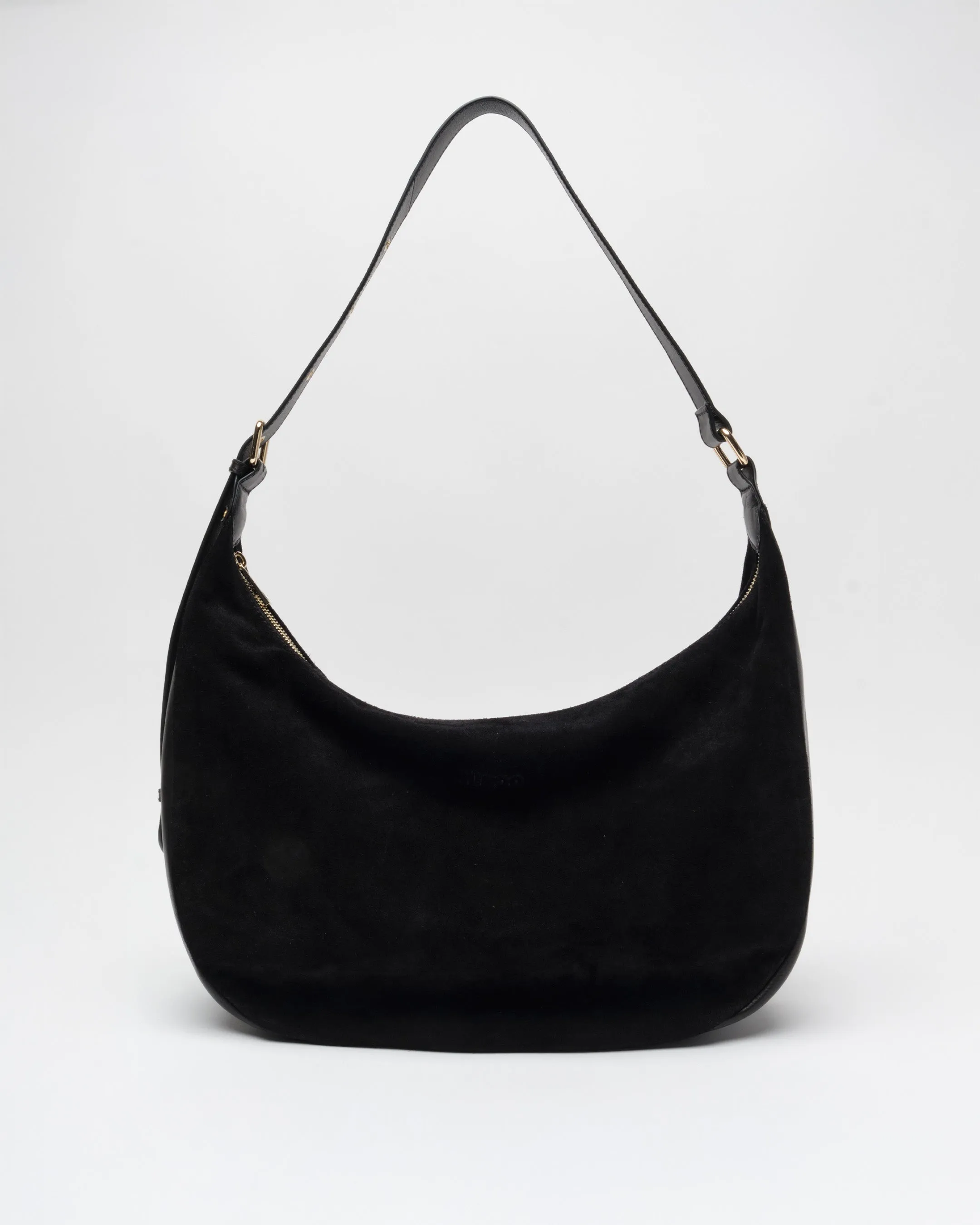 Stella Small Suede Black w. Gold sold by Nunoo Bags