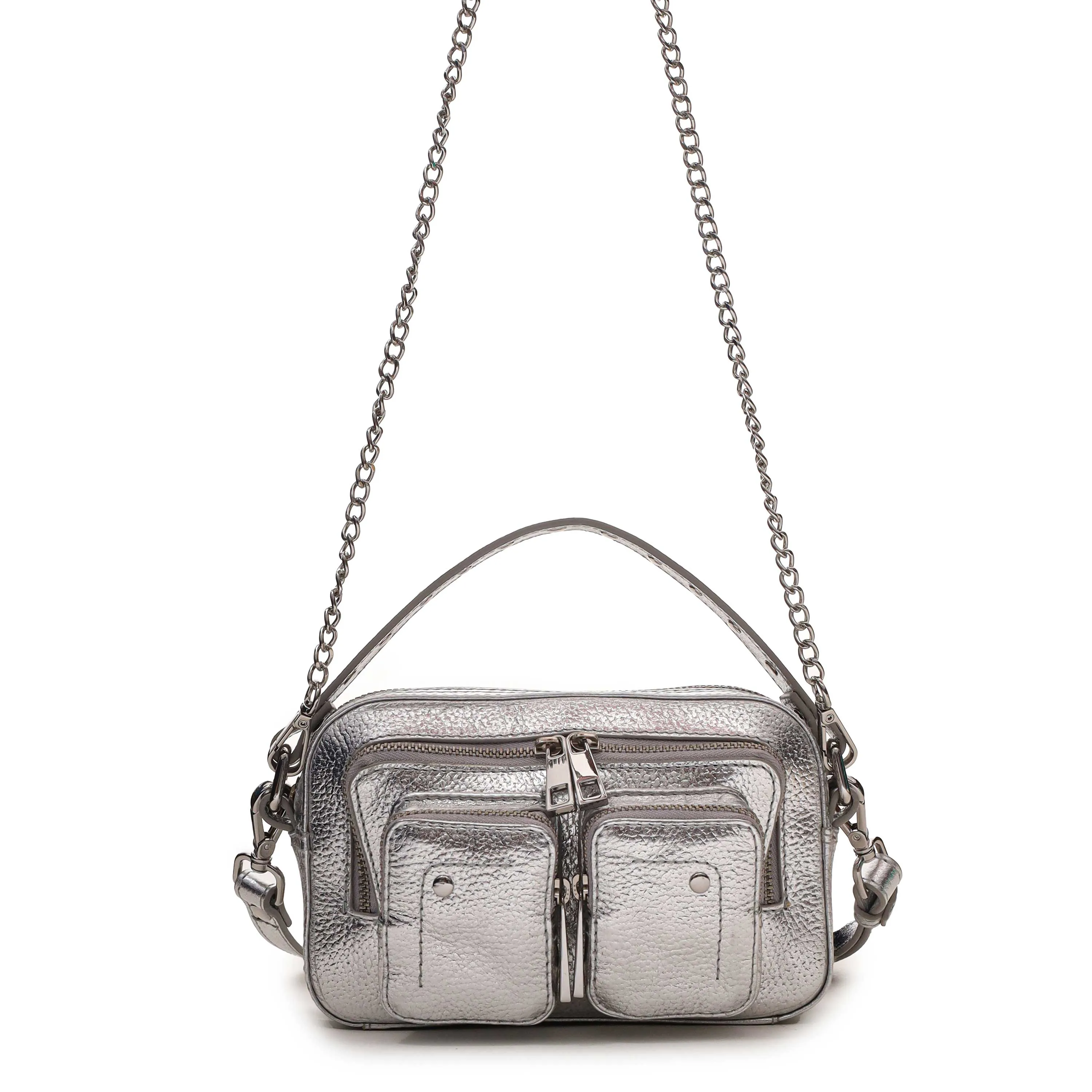Helena Metallic Silver sold by Nunoo Bags