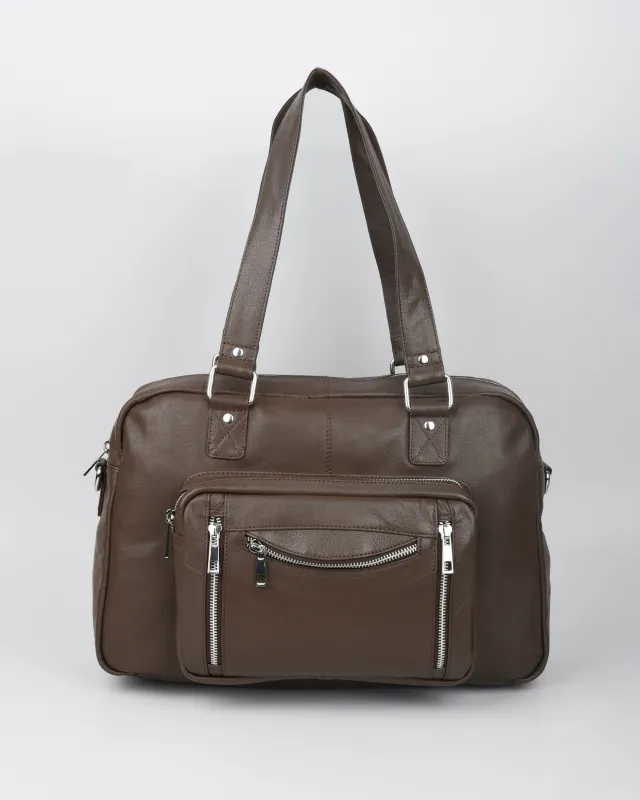 Mille Suede Dark Brown Núnoo X Villoid sold by Nunoo Bags