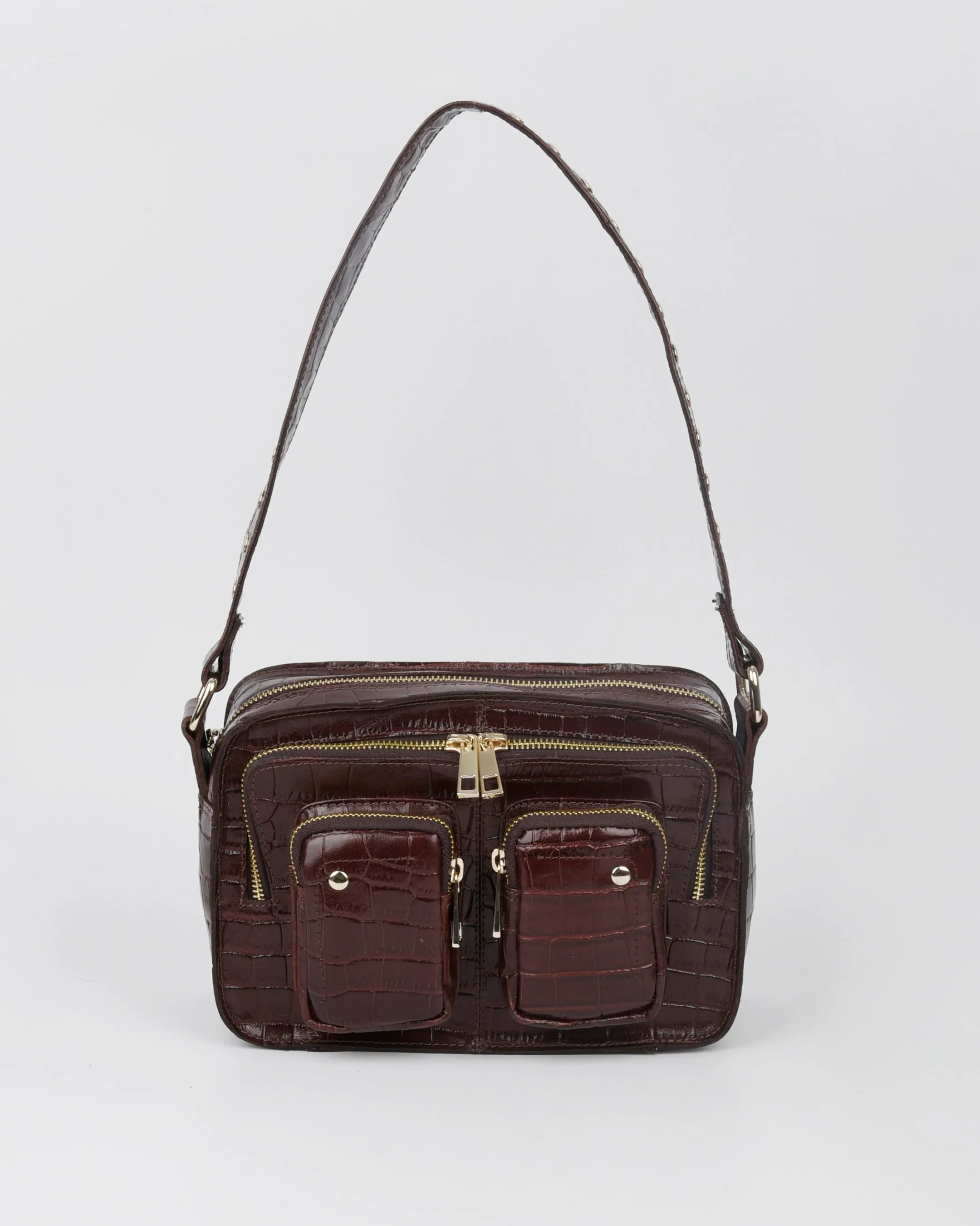 Ellie Texas Brown w. Gold sold by Nunoo Bags