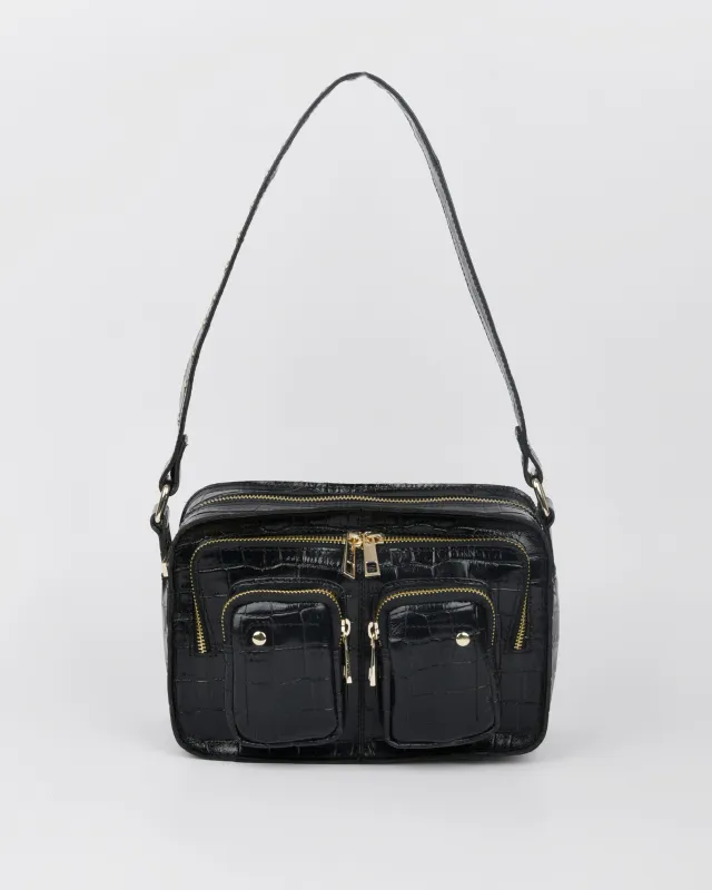 Ellie Texas Black w. Gold sold by Nunoo Bags
