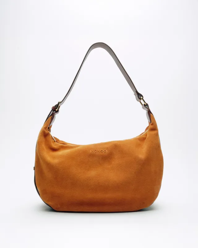 Stella Small Suede Toffee w. Gold sold by Nunoo Bags