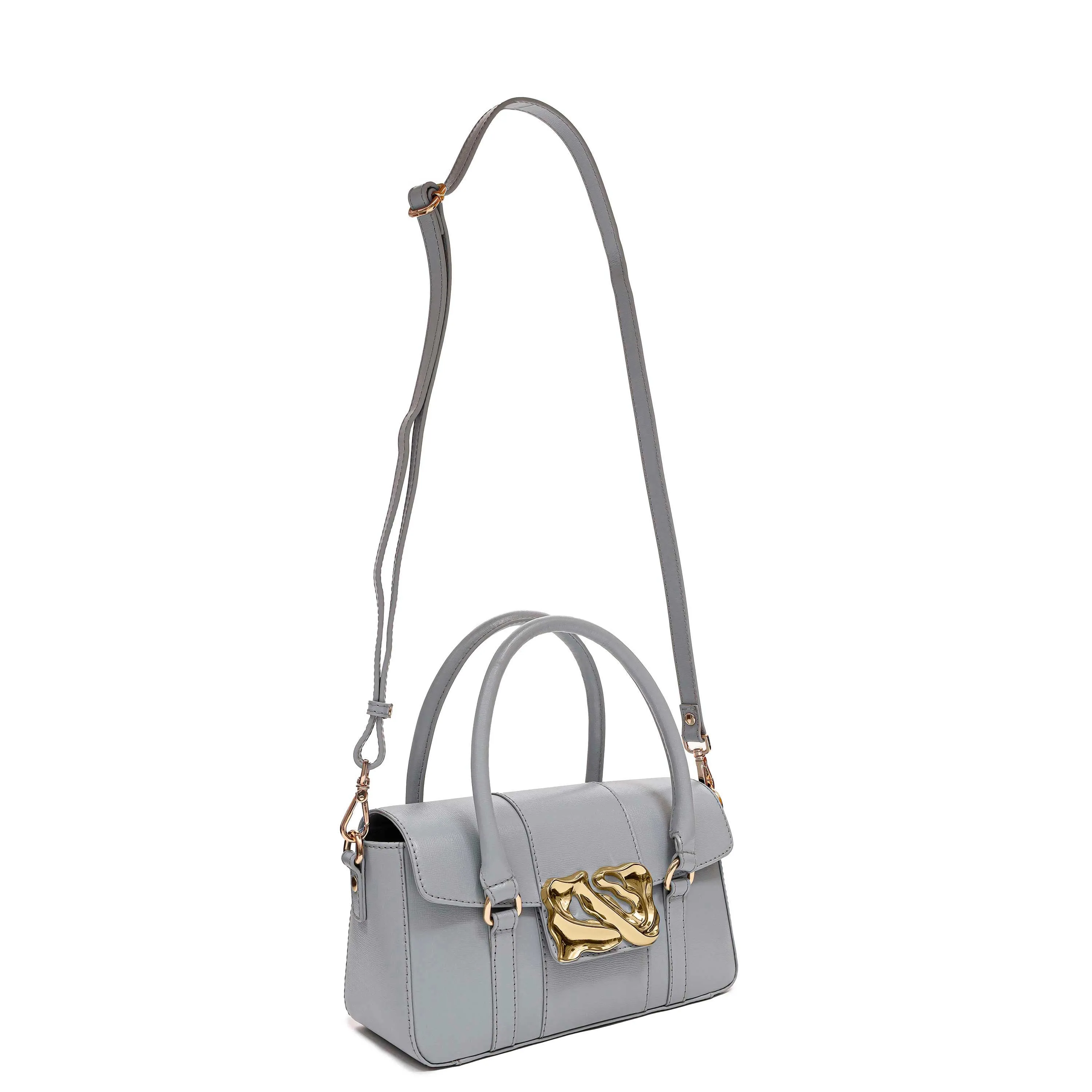 Small Maggie Icon Florence Light Grey w. Gold sold by Nunoo Bags product image thumbnail 2