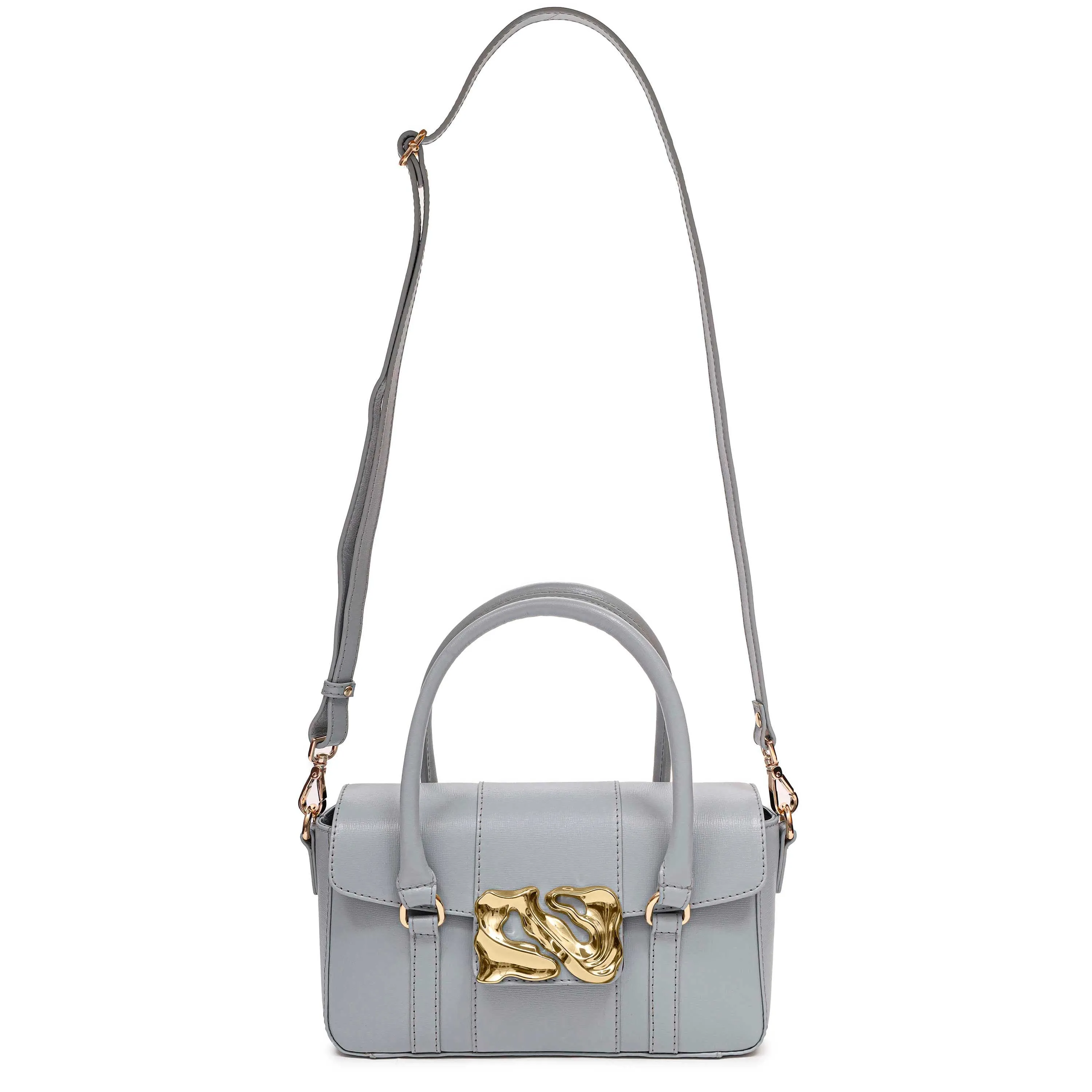 Small Maggie Icon Florence Light Grey w. Gold sold by Nunoo Bags