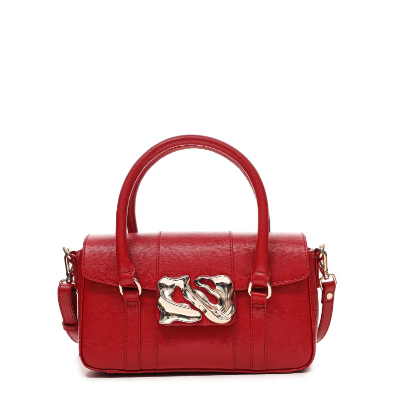 Small Maggie Icon Florence Bright Red w. Gold sold by Nunoo Bags