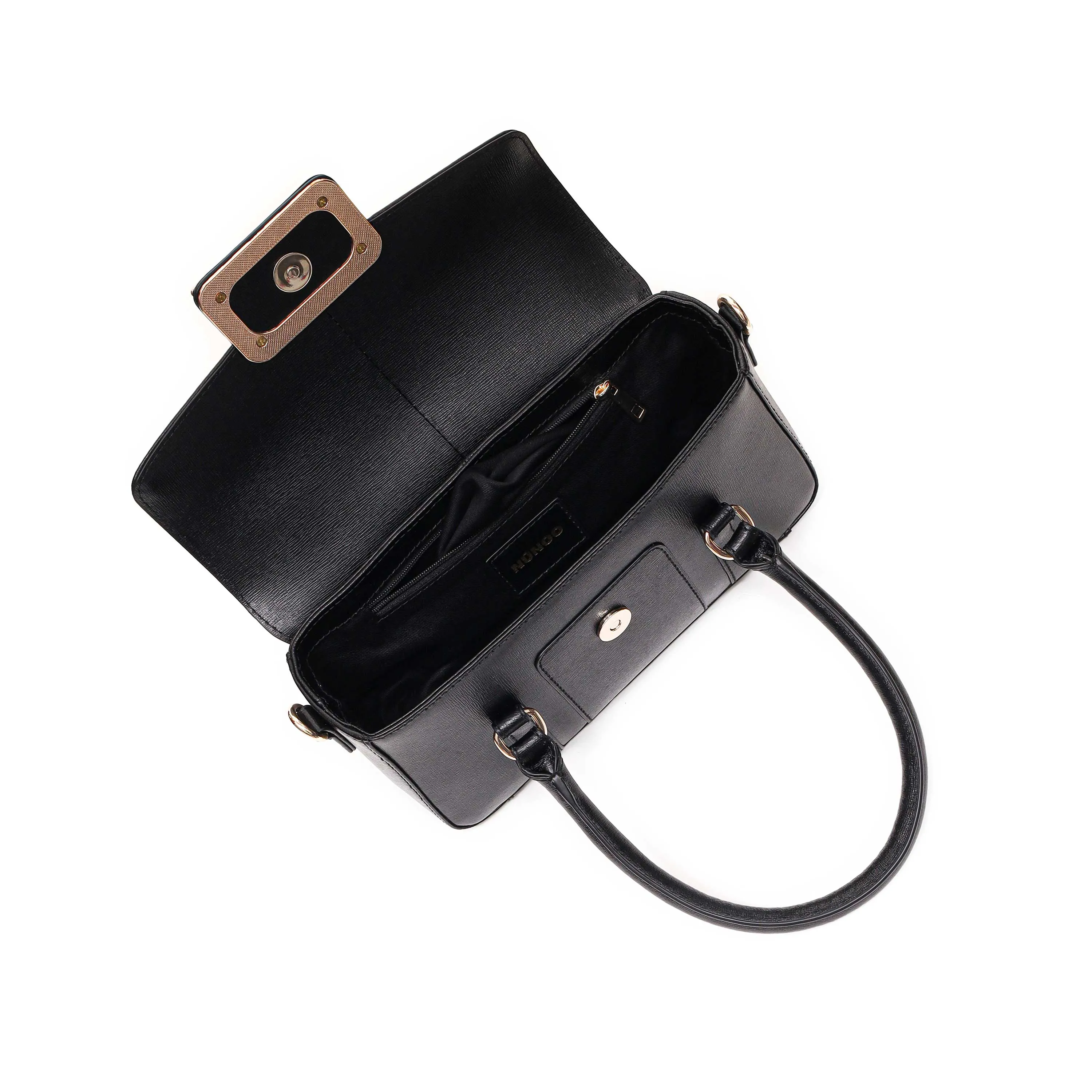 Small Maggie Icon Florence Black w. Gold sold by Nunoo Bags product image thumbnail 3