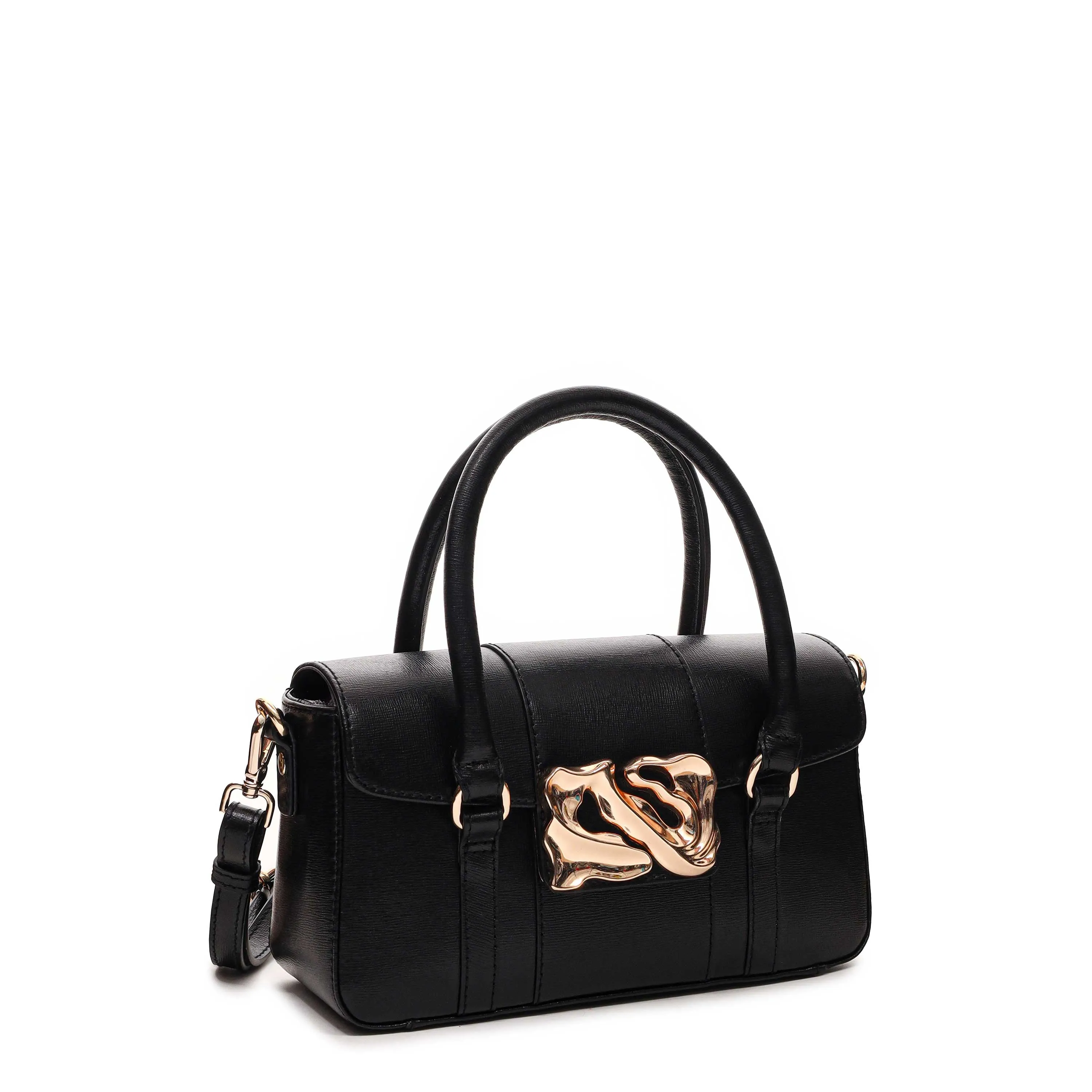 Small Maggie Icon Florence Black w. Gold sold by Nunoo Bags product image thumbnail 2