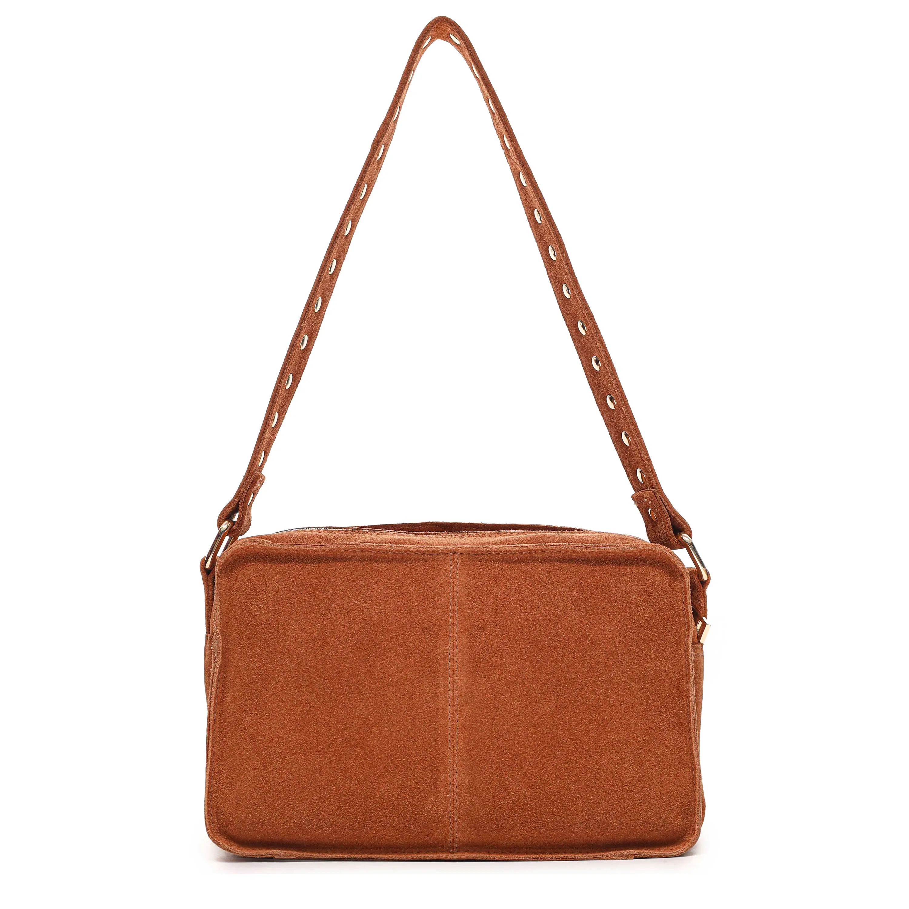 Ellie Suede Toffee w. Gold sold by Nunoo Bags product image thumbnail 4