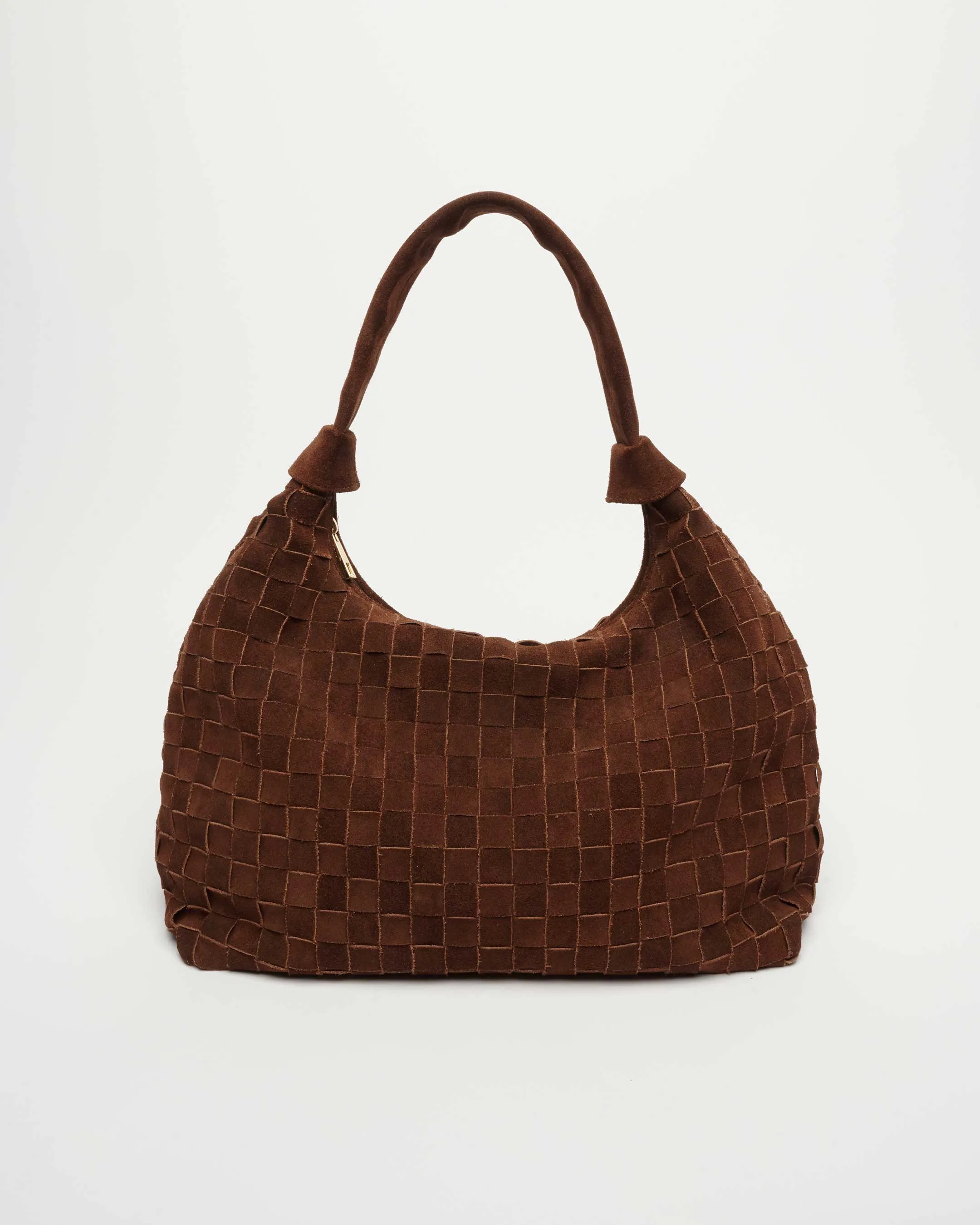 Big Dandy Braided Suede Dark Brown w. Gold sold by Nunoo Bags product image thumbnail 4