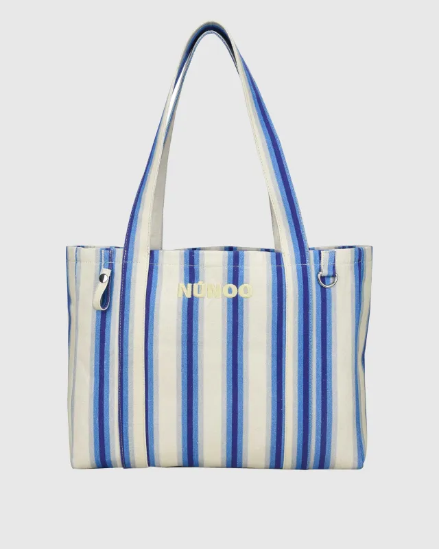 Shopper Gym Canvas Blue Stripes sold by Nunoo Bags