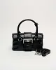 Maggie Buckle Wrinkle Black sold by Nunoo Bags
