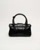 Maggie Buckle Wrinkle Black sold by Nunoo Bags