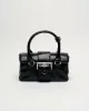 Maggie Buckle Wrinkle Black sold by Nunoo Bags
