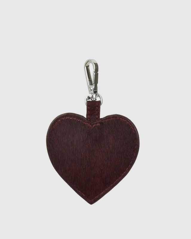 Bagcharm Heart Deluxe Bordeaux sold by Nunoo Bags