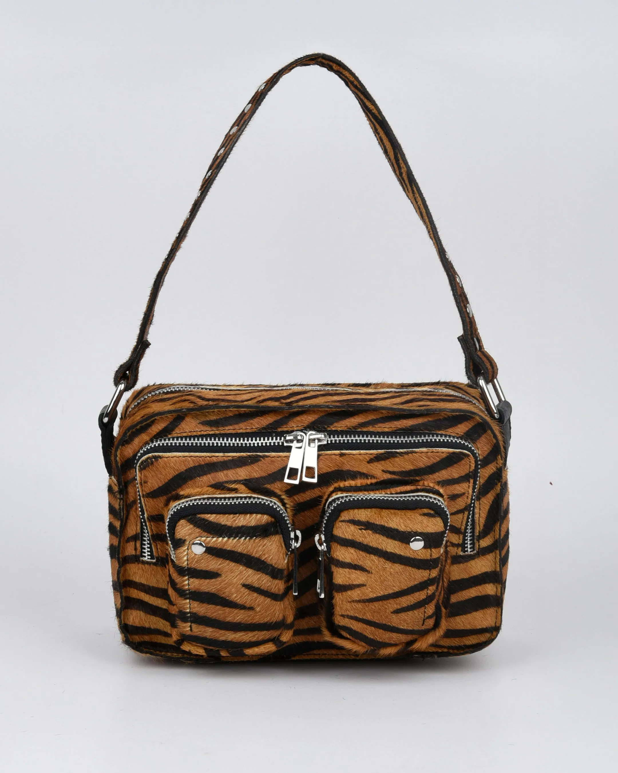 Ellie Stripes Deluxe Dark Brown sold by Nunoo Bags