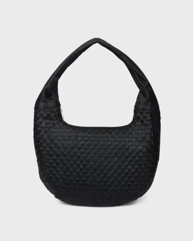 Small Gabi Braided Mountain Black sold by Nunoo Bags
