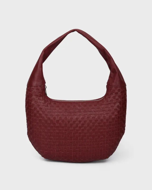 Small Gabi Braided Mountain Maroon sold by Nunoo Bags