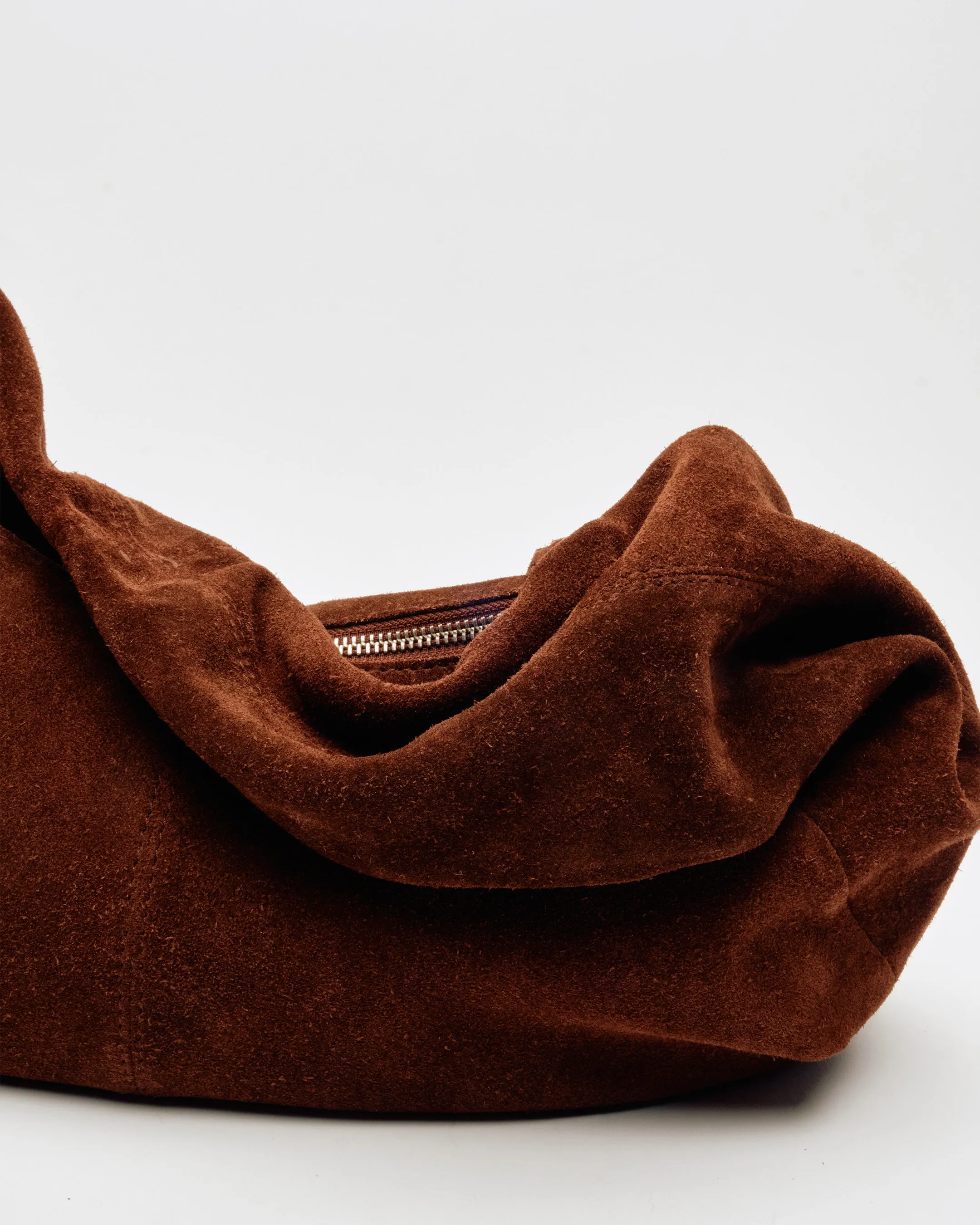 Small Alma Suede Chocolate Núnoo x Lia sold by Nunoo Bags product image thumbnail 4