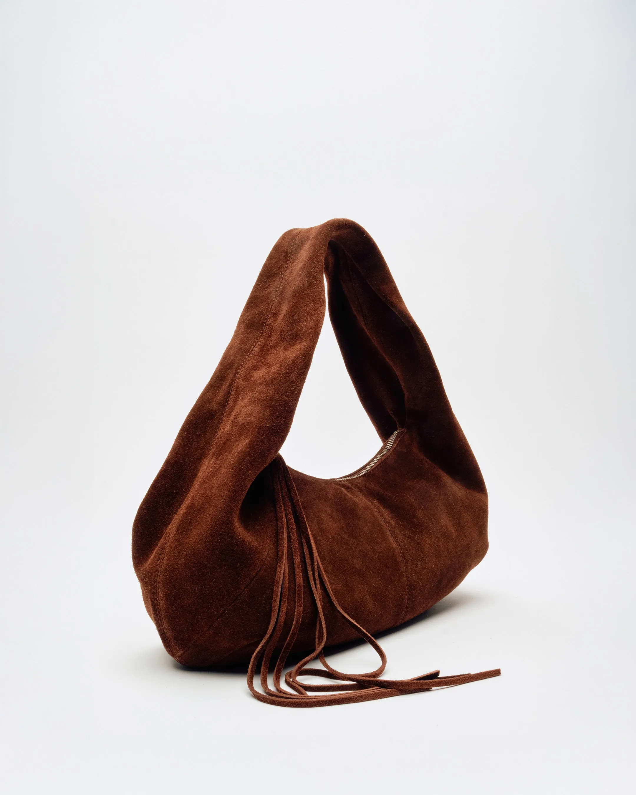 Small Alma Suede Chocolate Núnoo x Lia sold by Nunoo Bags product image thumbnail 2