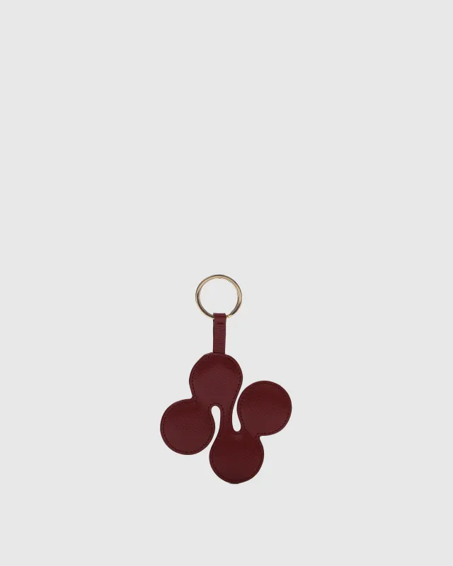 Logo Keyring Florence Maroon w. Gold sold by Nunoo Bags
