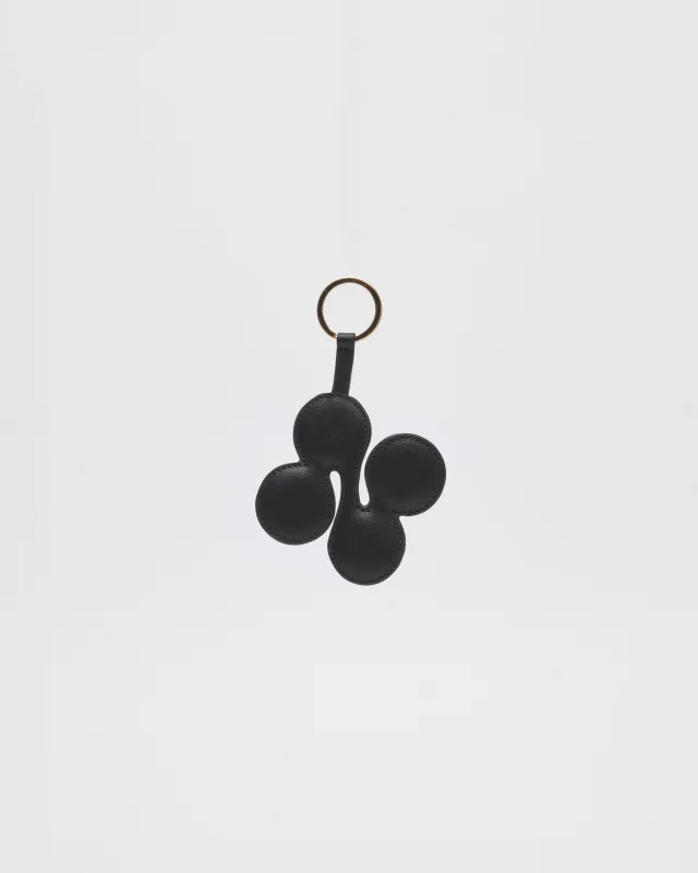 Logo Keyring Florence Black w. Gold sold by Nunoo Bags