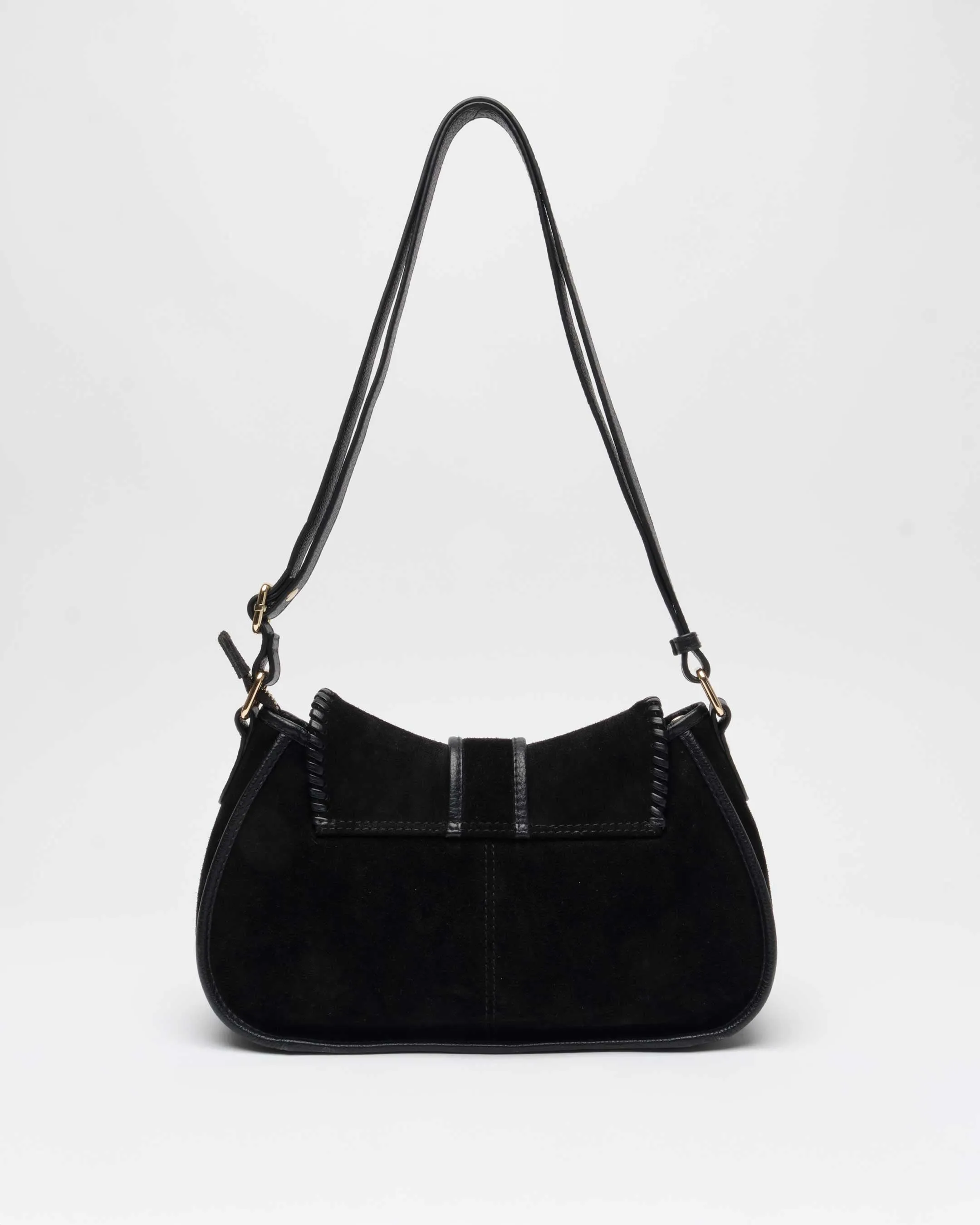 Maria Stitch Suede Black w. Gold sold by Nunoo Bags product image thumbnail 3