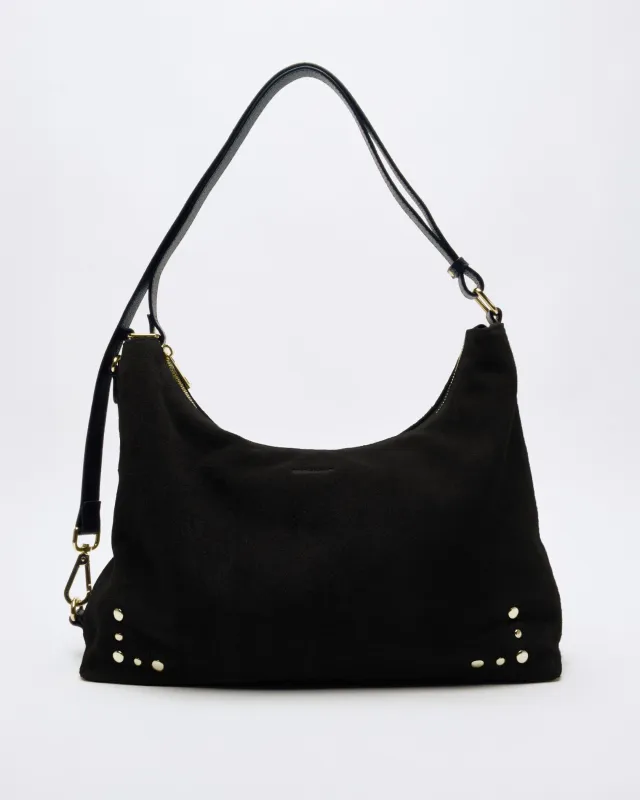 Rio Suede Black w. Gold sold by Nunoo Bags