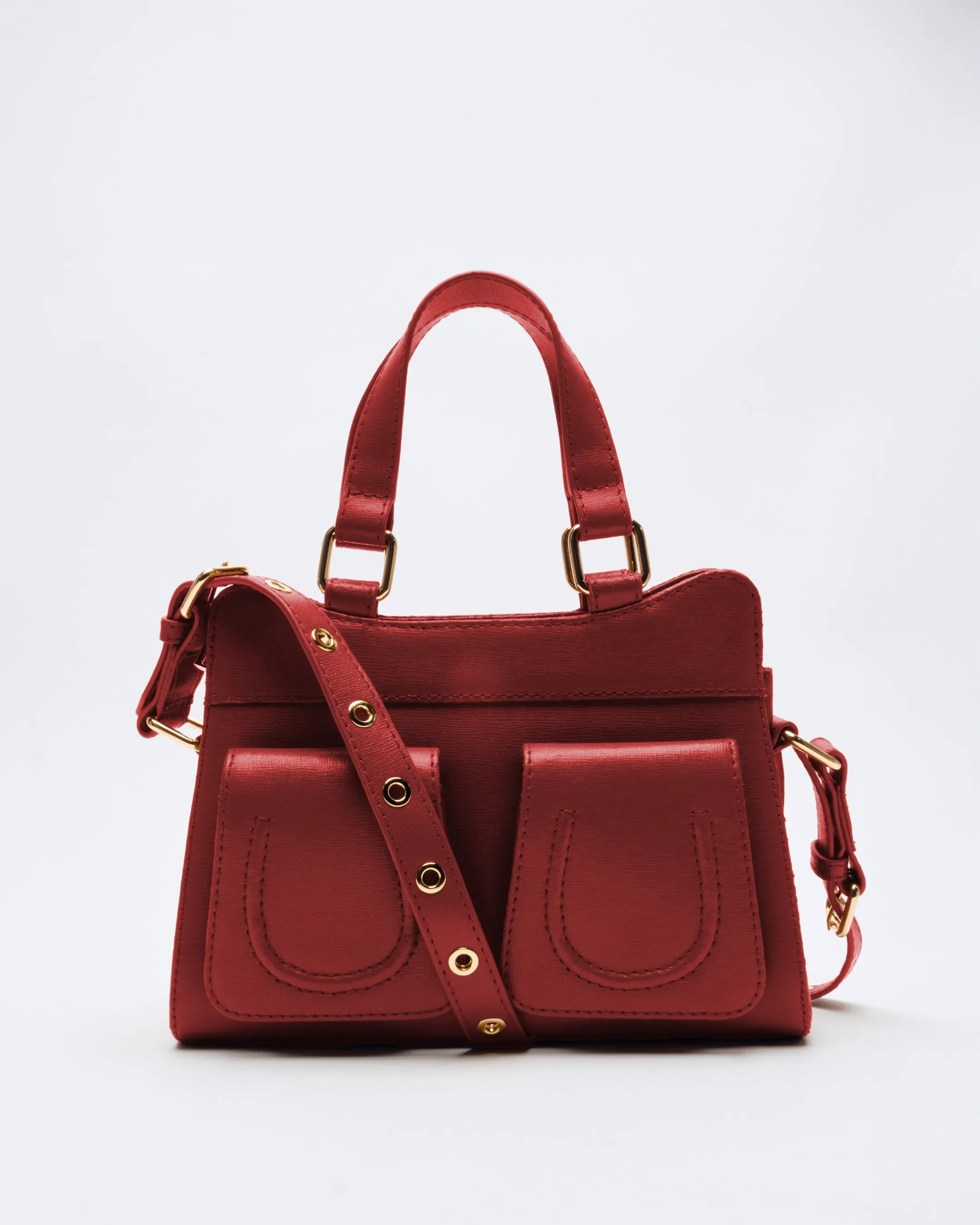 Small Cher Florence Maroon w. Gold sold by Nunoo Bags